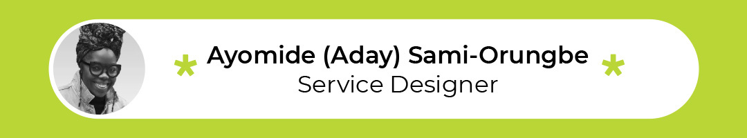 An image of Aday Sami-Orungbe, a service designer at Outwitly.