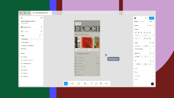 Screenshot of a new Figma Update showing UI changes