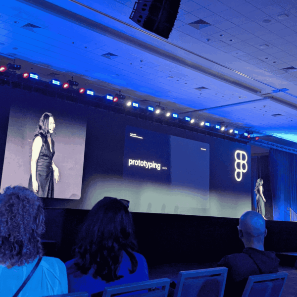 Photo of Config 2025 talk by Cheechee Lin