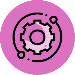 gear with circle around