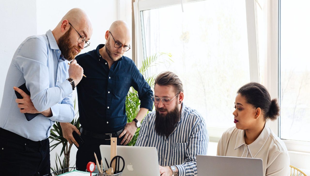An image of UX contractors extending their work on renewed contracts, for a case study about staffing in healthcare technology.