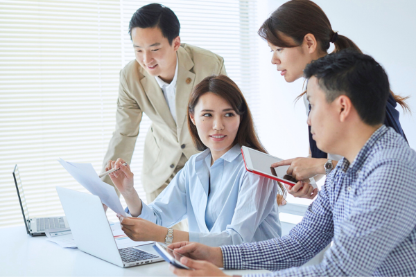 Main image for a UX talent solutions case study for a global healthcare technology provider.
