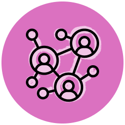 Icon representing Outwitly's wide network of available UX and design talent, for US teams who partner with Outwitly's staff augmentation and recruitment services.