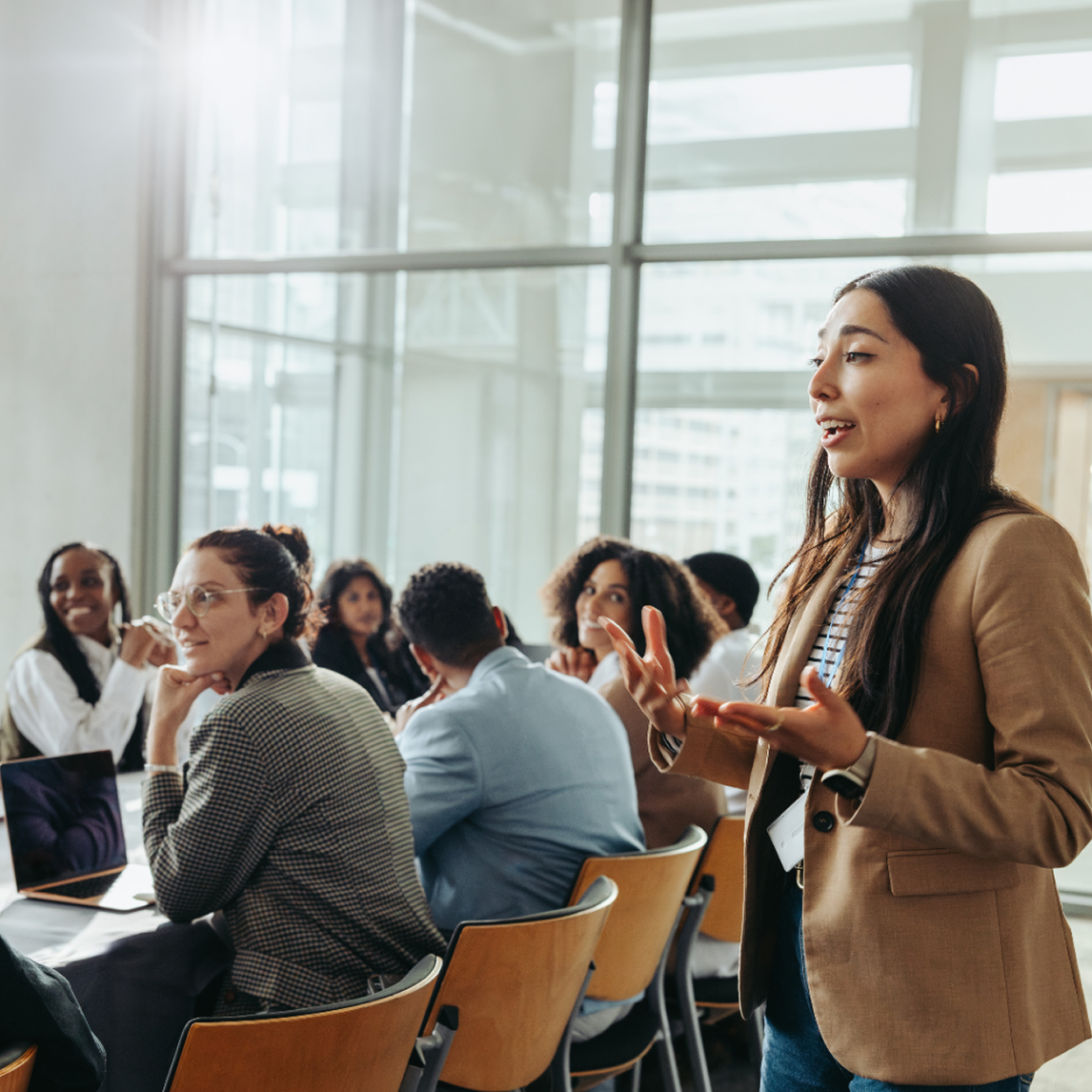 UX research expert leading a custom team training based on their actual goals.